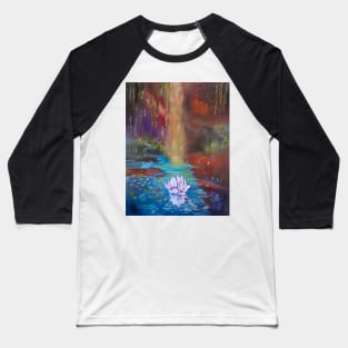 Monet's Sunlit Pond Baseball T-Shirt